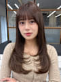 大人可愛い◎20代ハッシュカットシースルーバング艶髪