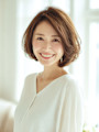 ４０代５０代白髪ぼかしハイライト×小顔ショートアッシュ