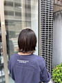 夏も扱いやすい大人の外ハネボブスタイル