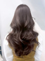 ロンググレージュ韓国ヘアオリーブベージュ_ba580781