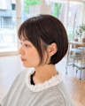 まとまるミニボブショートボブ抜け感上品大人ショート