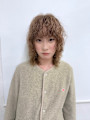 ブリーチパーマ　ドライパーマ　くるくるパーマ