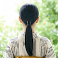 【30代】凛とした大人の洗練タイトローポニー浴衣ヘア