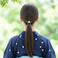 【浴衣】大人女性に。洗練されたタイトローポニーヘアセット