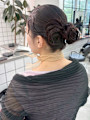 栄美容室　結婚式/二次会/お呼ばれヘアアレンジ/カチモリヘア
