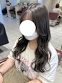 透明感グレージュカラー