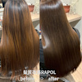 髪質改善RAPOL　before⇨after