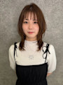 ブラウンベージュ レイヤーカット 顔周りカット 髪質改善