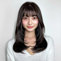 渋谷/ミルクティーブロンド/ダークブルー/デジタルパーマ