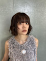 ラフな動きが可愛いボブパーマ