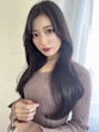 韓国風ローレイヤー 艶色アッシュブラック 艶巻きゆるカール