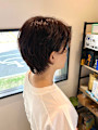 くせ毛ショート ハンサムショート 40代