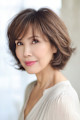 ４０代５０代大人女性◎白髪ぼかしハイライト×小顔ひし形ボブ