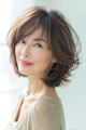 ４０代５０代大人女性◎上品グレージュ×白髪ぼかしハイライト