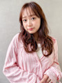 ブリーチなしショコラピンクベージュ×大人ロング