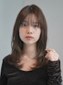 ミディアムレイヤー・ボブ/絶壁解消/20代/３０代/長め 