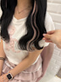 ブラック×インナーエクステピンク＊まゆ