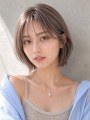韓国風くびれボブ×シースルーバング