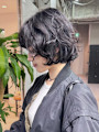 ボブ韓国ヘア顔周りレイヤーミディアム_ba586891