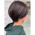 ◆丸みショート×ハイライト◆