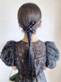  名古屋栄美容室お呼ばれヘアアレンジ/タイトローポニーテール