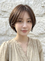 透明感ふんわりレイヤーショート20代30代大人可愛い小顔p1
