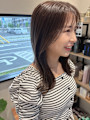 透明感カラー 韓国ヘア ツヤカラー　ベージュカラー
