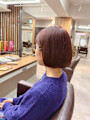お手入れ簡単＊艶感レッドカラー×ボブ