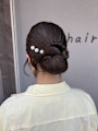 シニヨンヘアセット