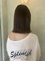 オリーブベージュ×ボブ