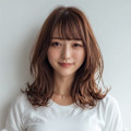 大人可愛い韓国風レイヤーミディ