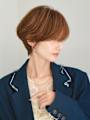 前下がりショート・ボブ/絶壁解消/前髪あり/40代/30代