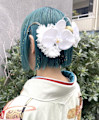 卒業式袴着付け　ボブヘアアレンジ