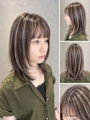 大人可愛いナチュラルベージュのレイヤーミディ