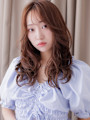 韓国巻き毛先パーマヨシンモリヘアーレイヤーロング20代30代