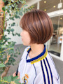 【藤枝】後ろ姿まで美しい、艶ショートボブ