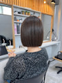 5か月前の縮毛矯正を活かしたミニボブ