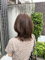 秋におすすめの艶感マロンブラウンカラー