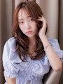 韓国巻き毛先パーマヨシンモリヘアーレイヤーロング20代30代