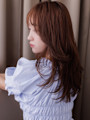 韓国巻き毛先パーマヨシンモリヘアーレイヤーロング20代30代