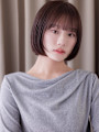 小顔シャギーカット大人ショートヘア黒髪ミニボブ20代30代
