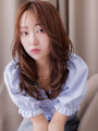韓国巻き毛先パーマヨシンモリヘアーレイヤーロング20代30代