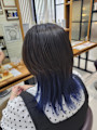 【shima】ダークブルーでインナーカラー