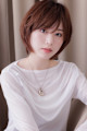 斜めバング大人美人小顔ウルフショートレイヤーボブ20代30代