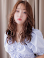 韓国巻き毛先パーマヨシンモリヘアーレイヤーロング20代30代