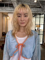 【二子玉川】大人可愛いショートボブ ×透明感カラー/小顔効果