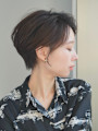 前下がりショート・ボブ/絶壁解消/前髪あり/40代/30代