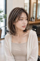 白髪ぼかし×大人女性の艶感ミディアム