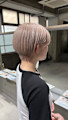 ペールベージュ×ハンサムショート