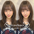 ミルクティーブロンド/ワンホンレイヤー/ニュアンスウルフ